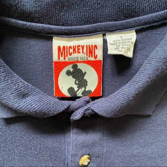 Disney Mickey Inc Iconic Polo Shirt Men's Sz L - Picture 3 of 6